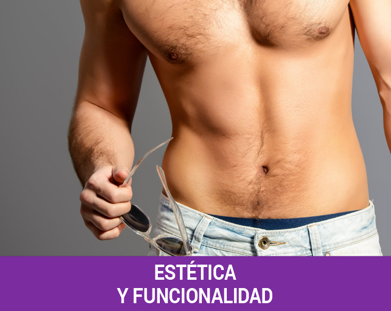 Abdomen terso, tonificado y con una forma natural